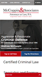 Mobile Screenshot of mccoppinlaw.com